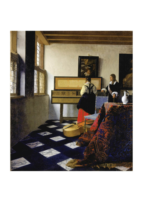 Johannes Vermeer - Lady at the Virginal with a Gentleman 'The Music Lesson'