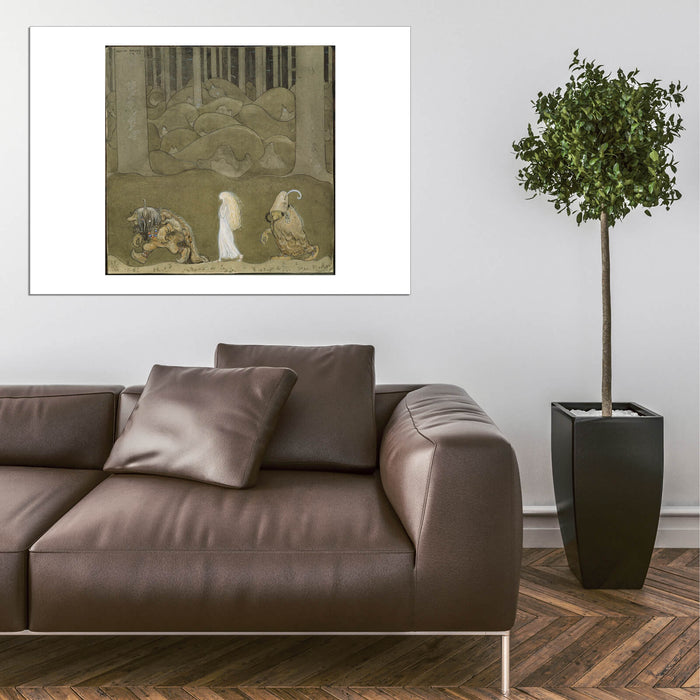 John Bauer The Princess and the Trolls