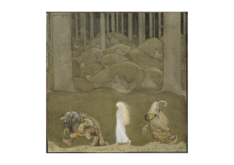 John Bauer The Princess and the Trolls