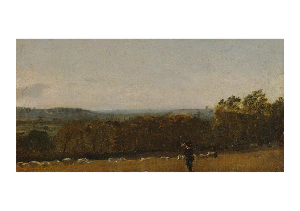 John Constable - A Shepherd in a Landscape