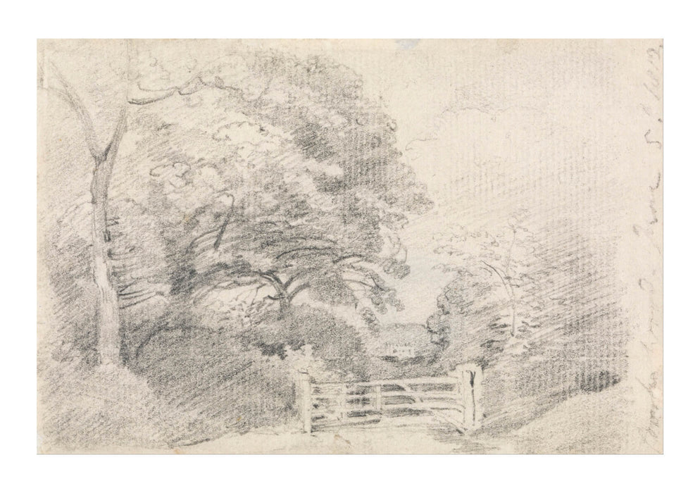 John Constable - Coombe Wood Sketch