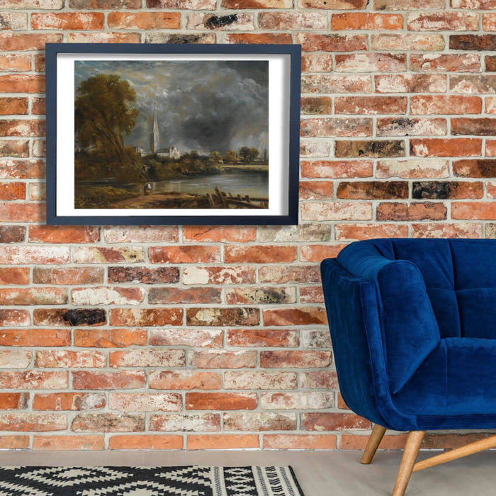 John Constable - Salisbury Cathedral Dark Landscape