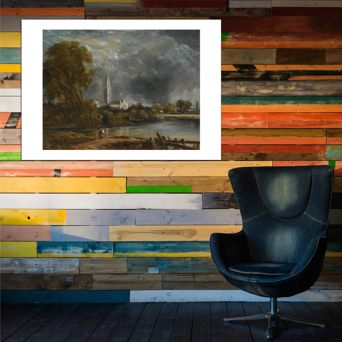 John Constable - Salisbury Cathedral Dark Landscape