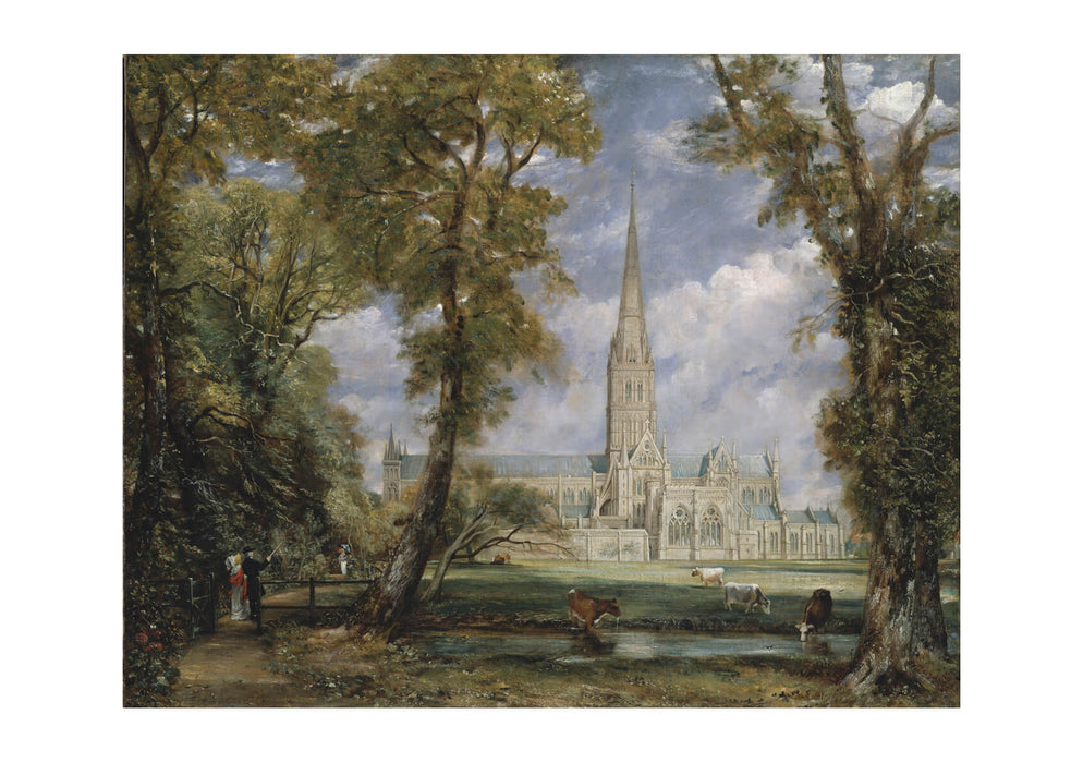 John Constable - Salisbury Cathedral & Trees