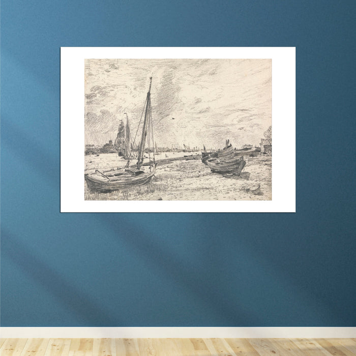John Constable - Shipping on the Thames
