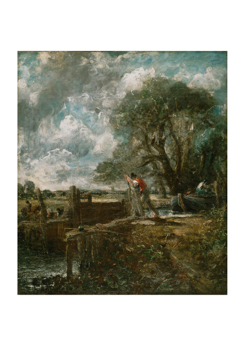 John Constable - Sketch for A Boat Passing a Lock