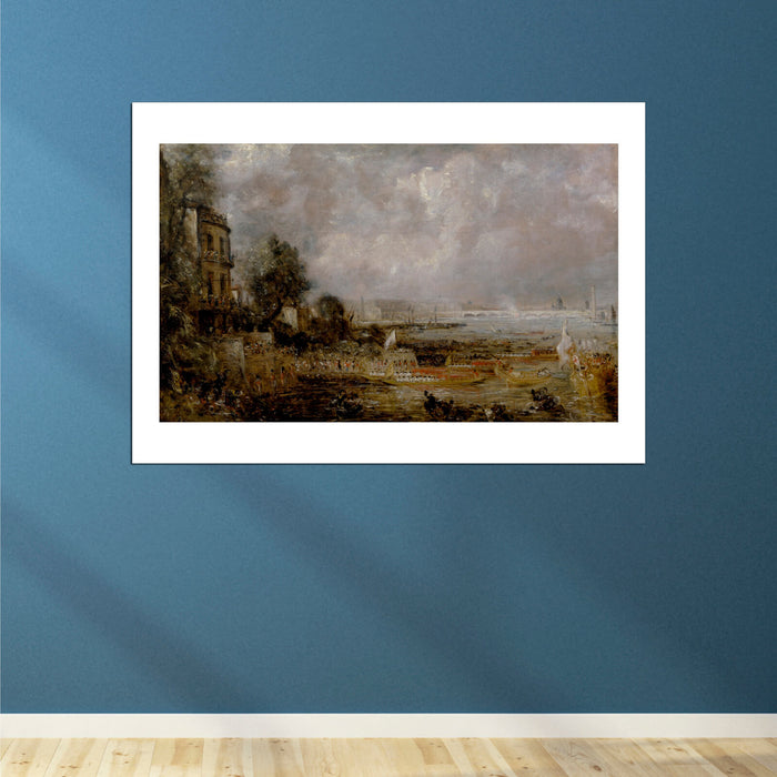 John Constable - The Opening of Waterloo Bridge