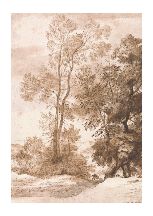John Constable - Trees and Deer