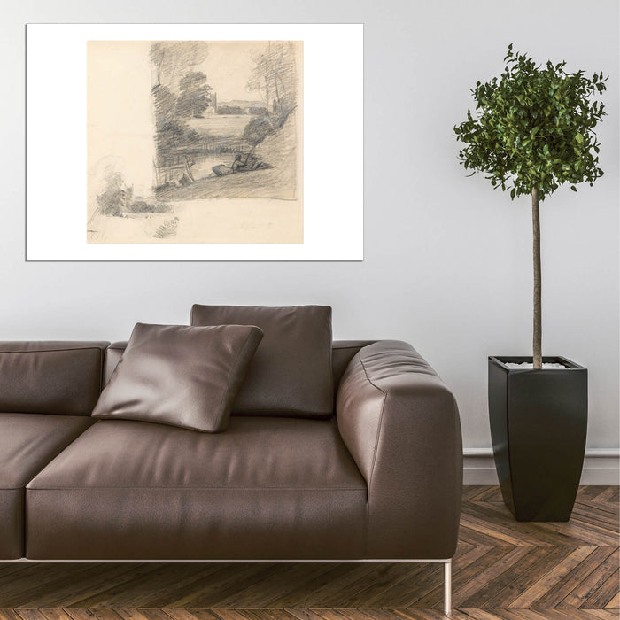 John Constable - Two Studies of Dedham Church