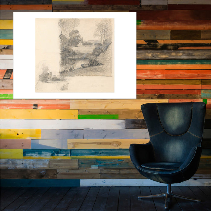 John Constable - Two Studies of Dedham Church