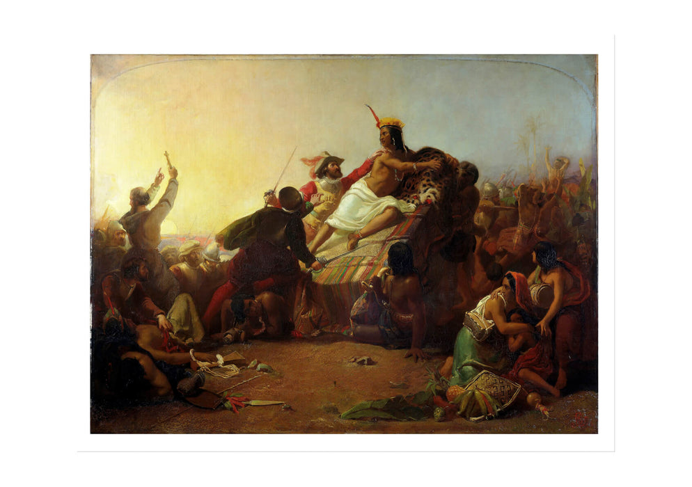 John Everett Millais - Pizarro Seizing the Inca of Peru
