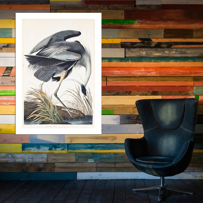 John James Audubon - Great Blue Heron Ardea Herodias