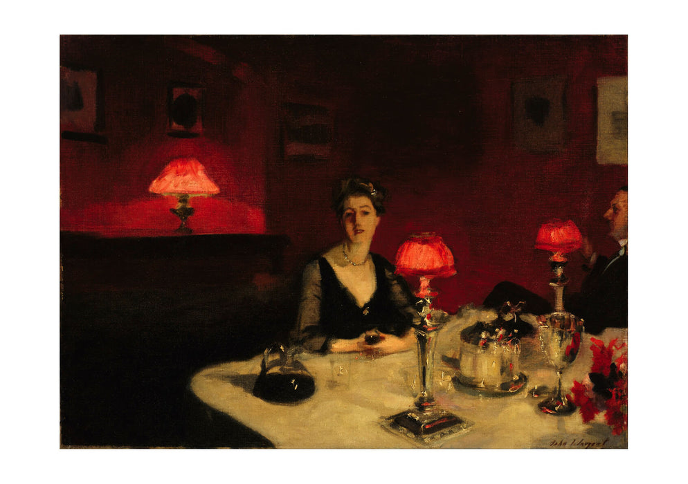John Singer Sargent - A Dinner Table at Night