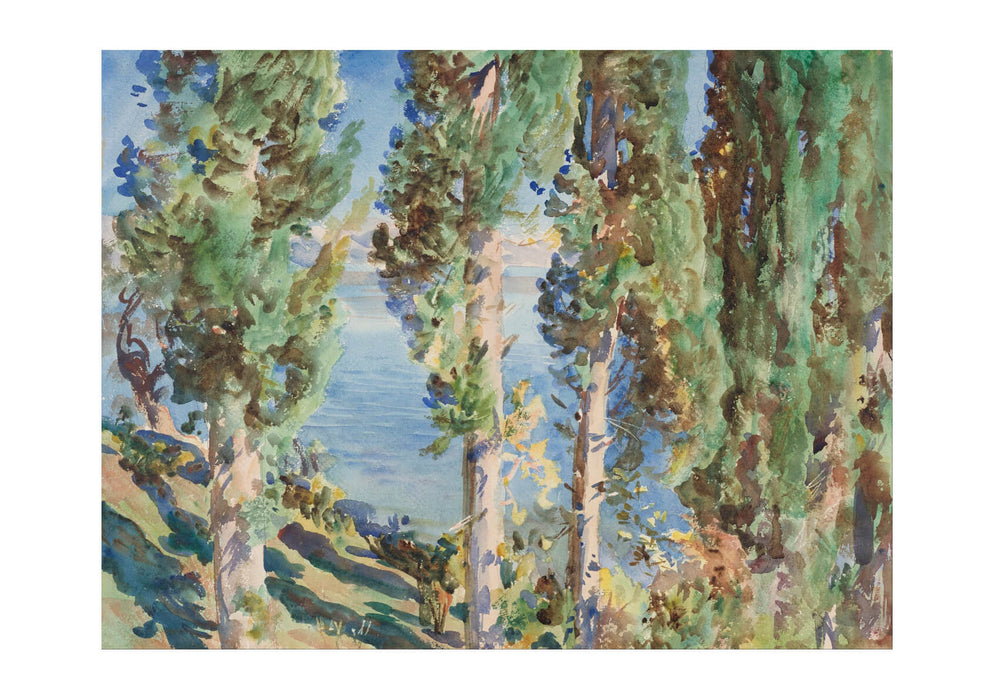 John Singer Sargent - Corfu Cypresses