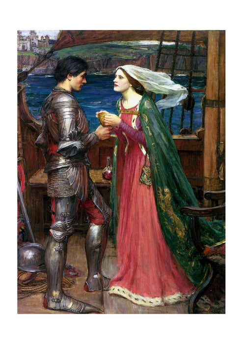 John William Waterhouse - Tristan and Isolde with the Potion