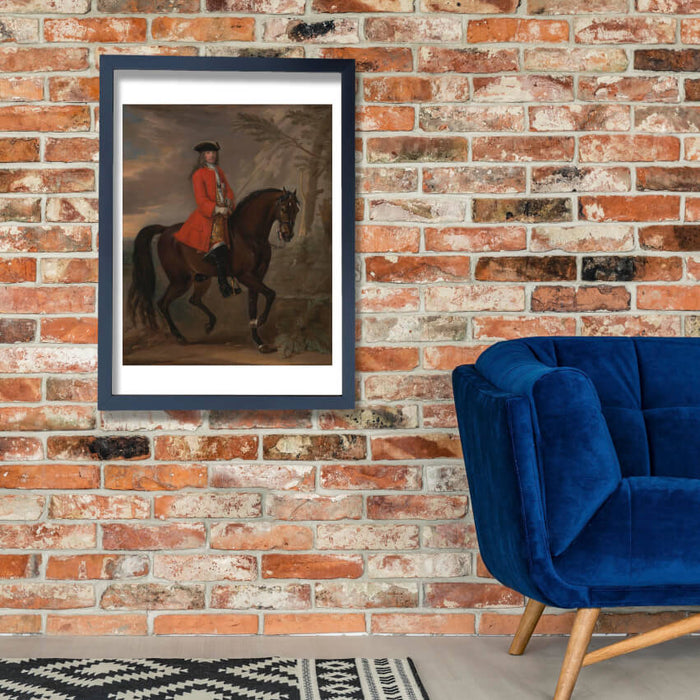 John Wootton - Portrait Of A Man On Horseback