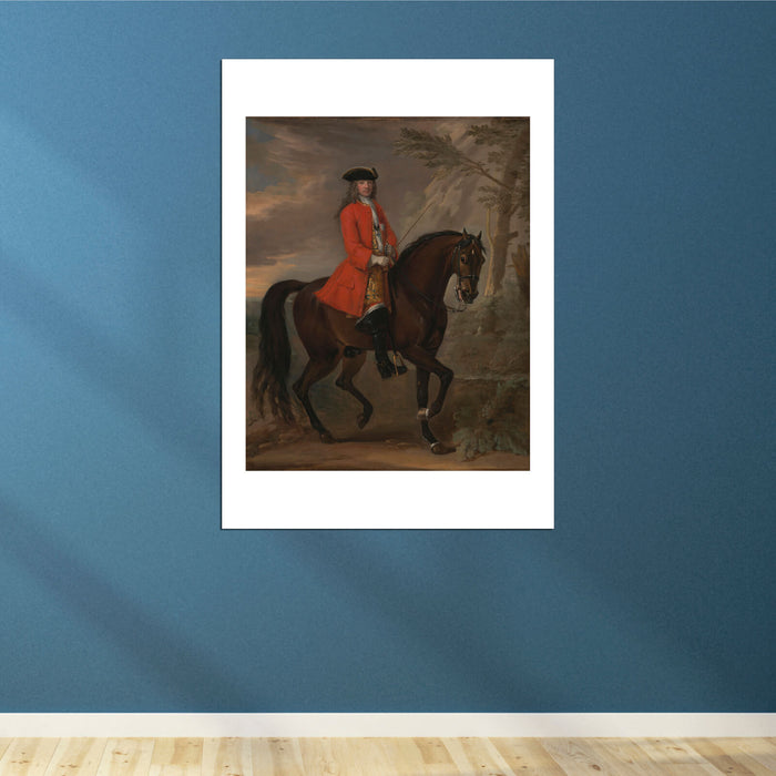 John Wootton - Portrait Of A Man On Horseback
