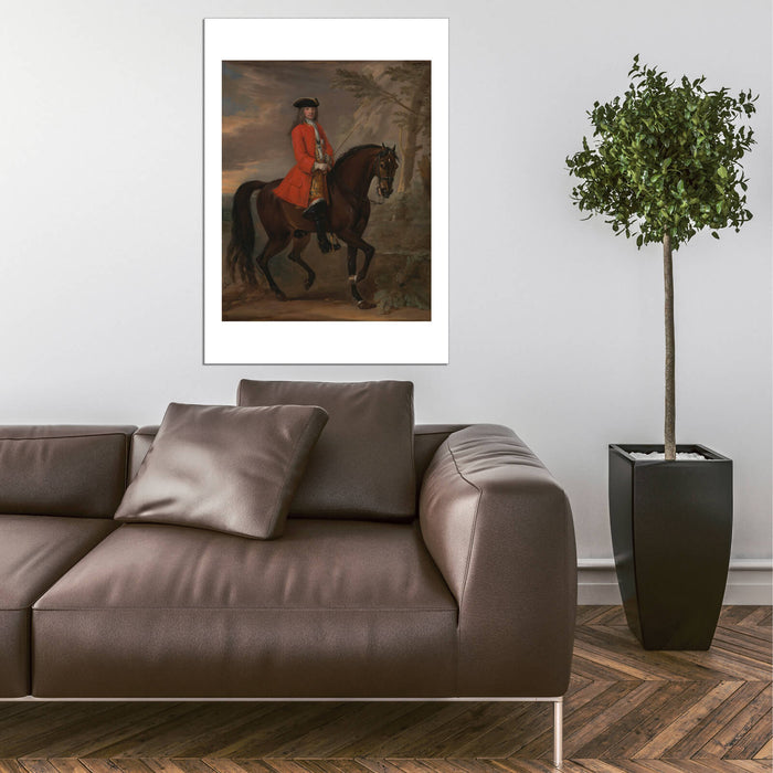 John Wootton - Portrait Of A Man On Horseback