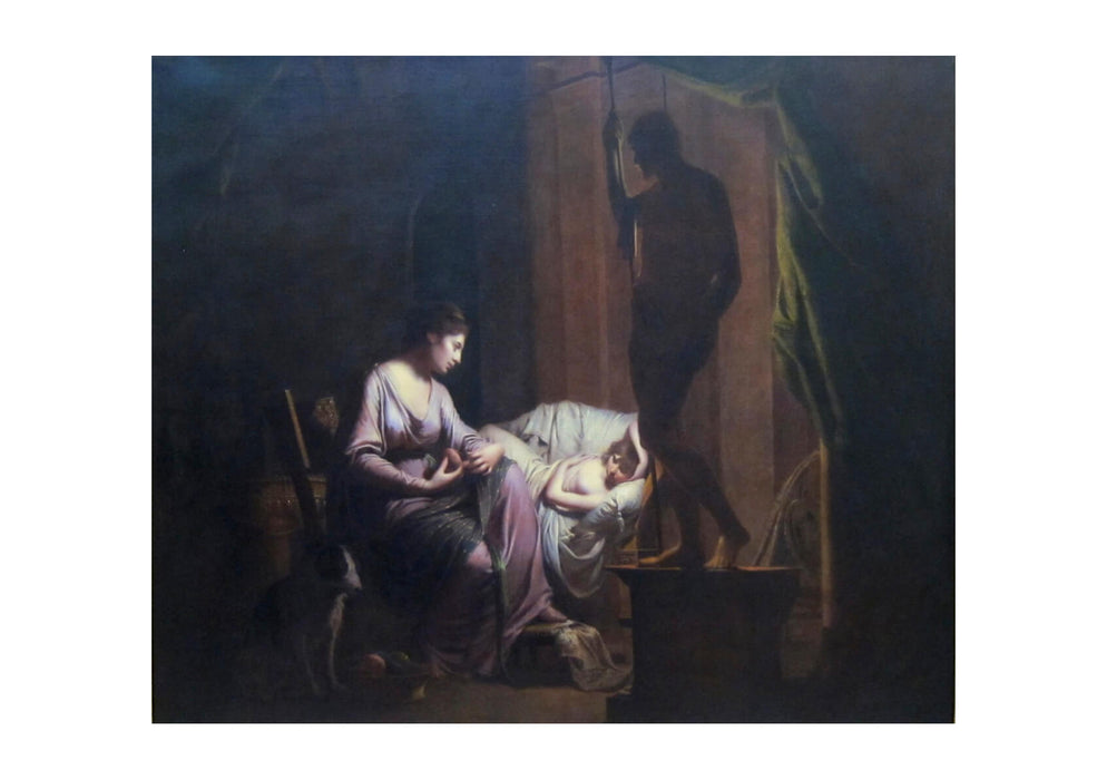Joseph Wright - Penelope Unravelling Her Web by Lamp Light
