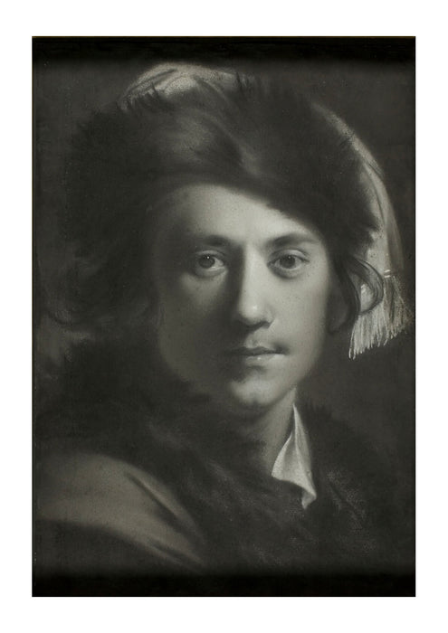 Joseph Wright - Self Portrait in a Fur Cap