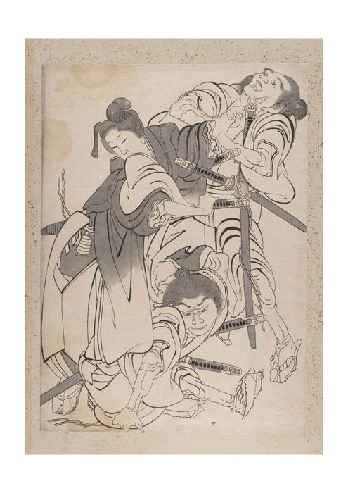 Katsushika Hokusai - 3 Fighting