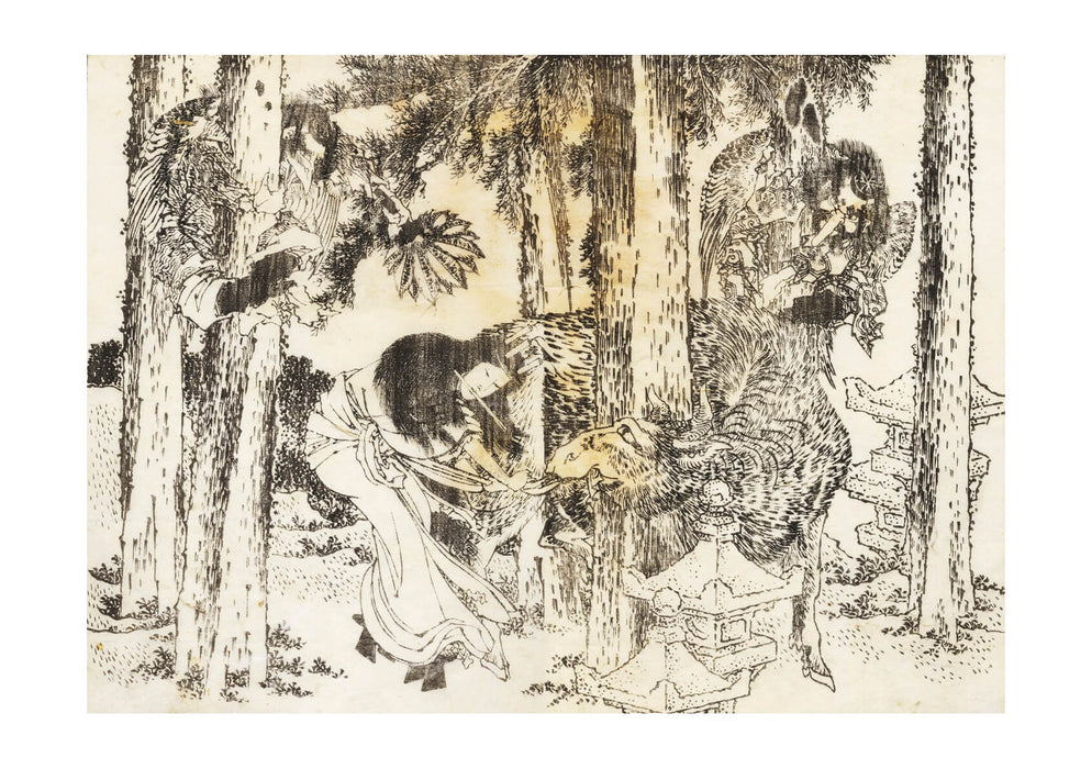 Katsushika Hokusai - A Cursing Ritual Ceremony