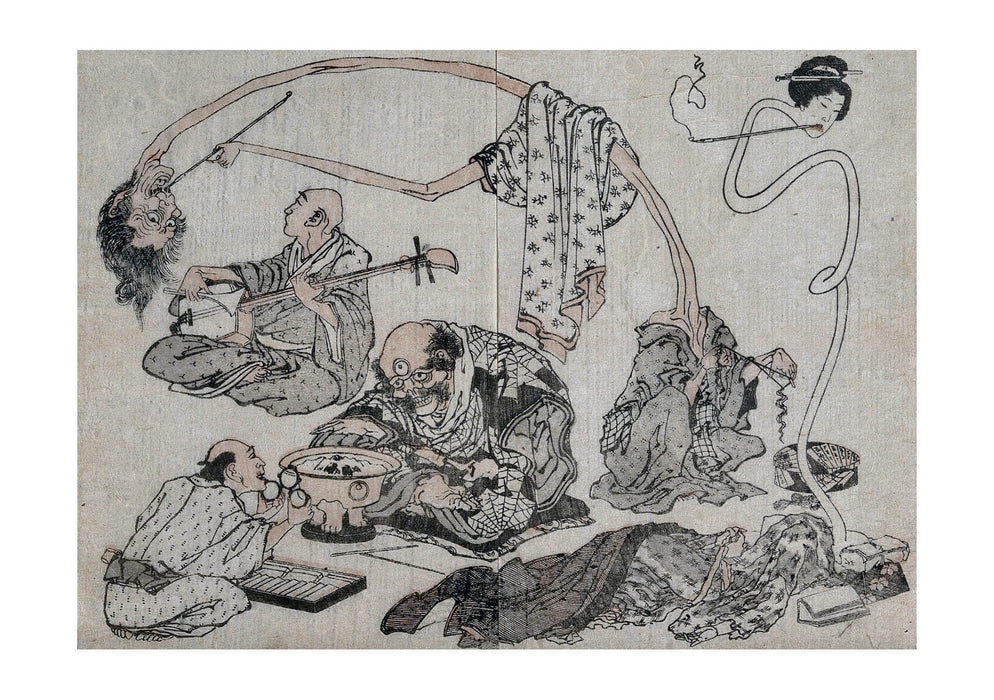 Katsushika Hokusai - A strange Scene