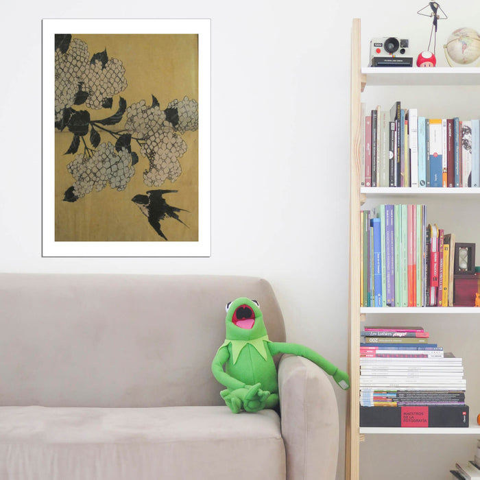 Katsushika Hokusai - Bird & Flowers