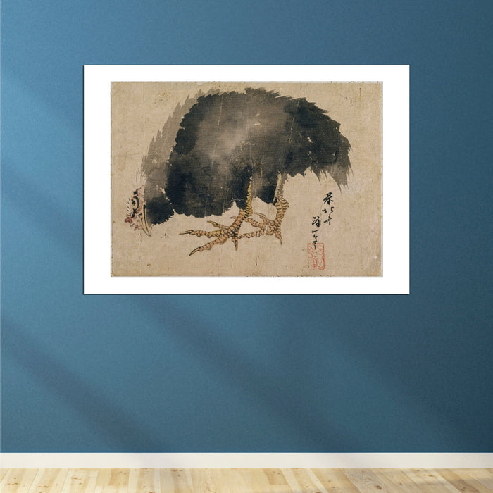 Katsushika Hokusai - Black Chicken