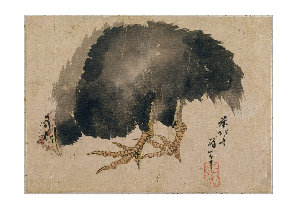 Katsushika Hokusai - Black Chicken