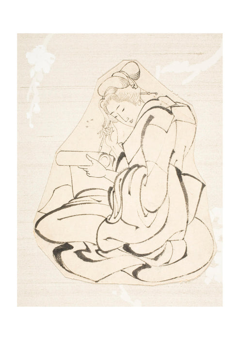 Katsushika Hokusai - Courtesan painting