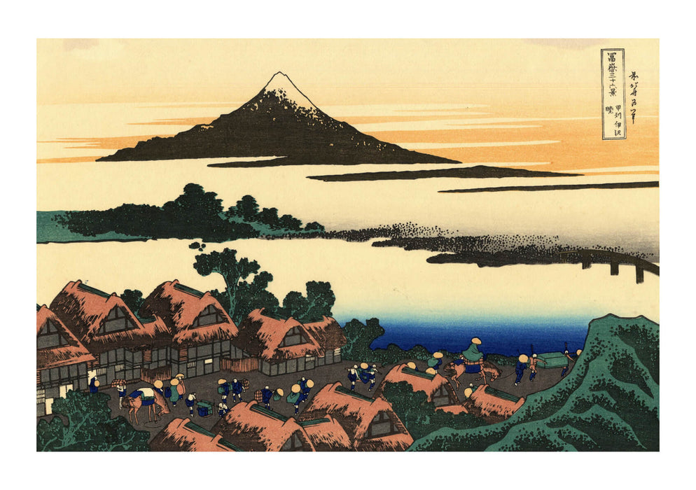 Katsushika Hokusai - Dawn at Isawa in the Kai province