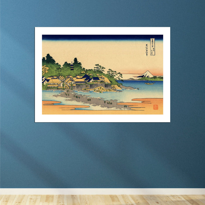 Katsushika Hokusai - Enoshima in the Sagami province