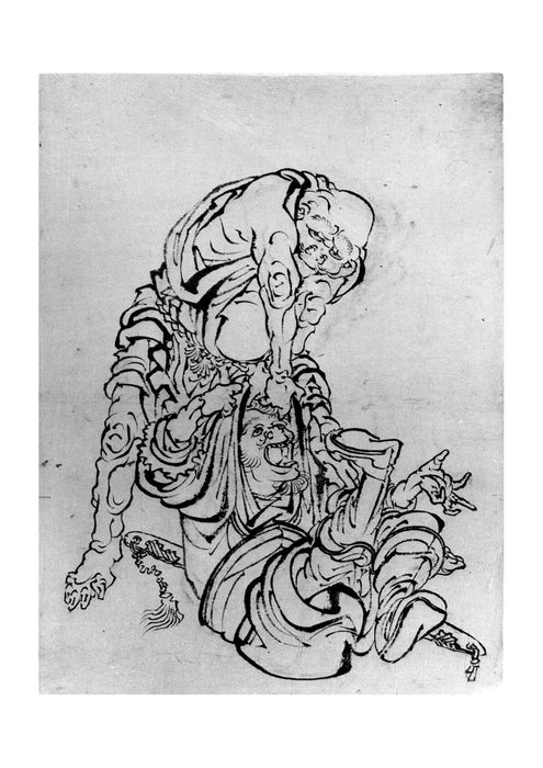 Katsushika Hokusai - Fighting