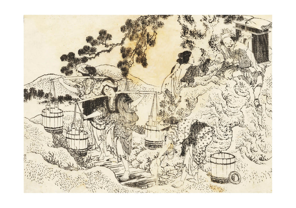 Katsushika Hokusai - Four Women Working
