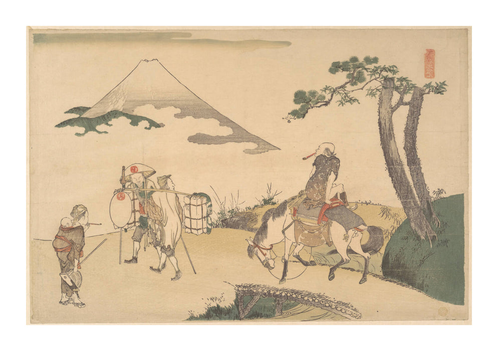 Katsushika Hokusai - Fuji Toho-The Top of Mount Fuji