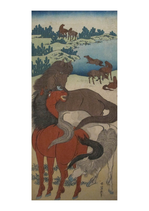 Katsushika Hokusai - Horses
