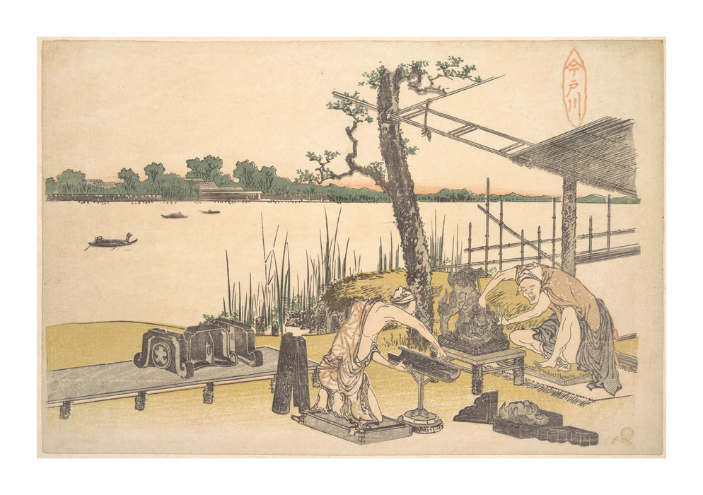 Katsushika Hokusai - Imadogawa