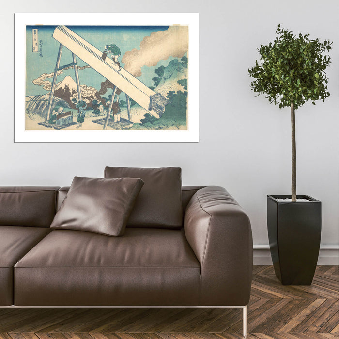 Katsushika Hokusai - In the Mountains of Totomi Province