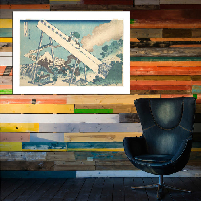 Katsushika Hokusai - In the Mountains of Totomi Province