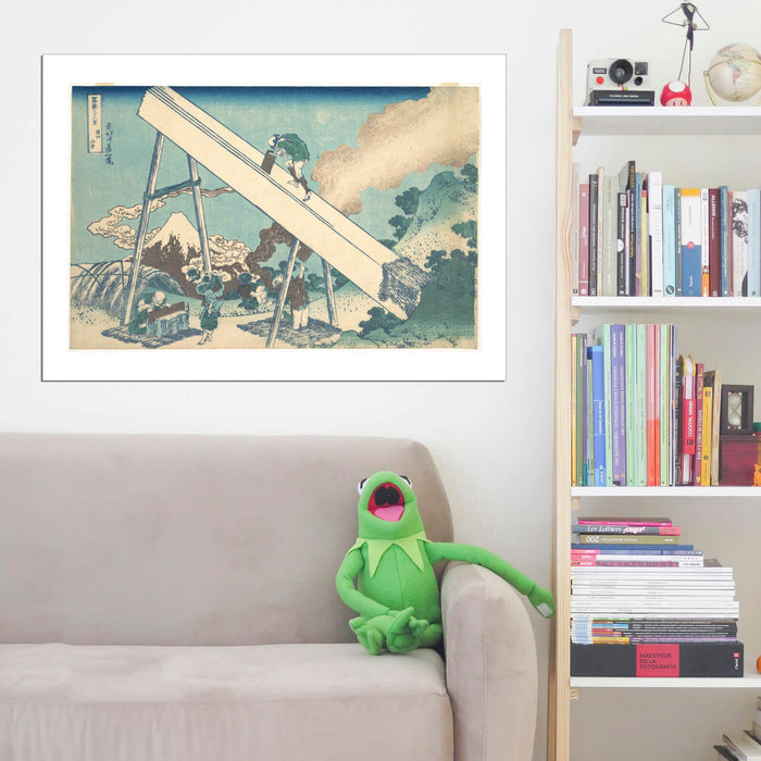 Katsushika Hokusai - In the Mountains of Totomi Province