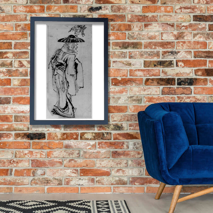 Katsushika Hokusai - Man Walking