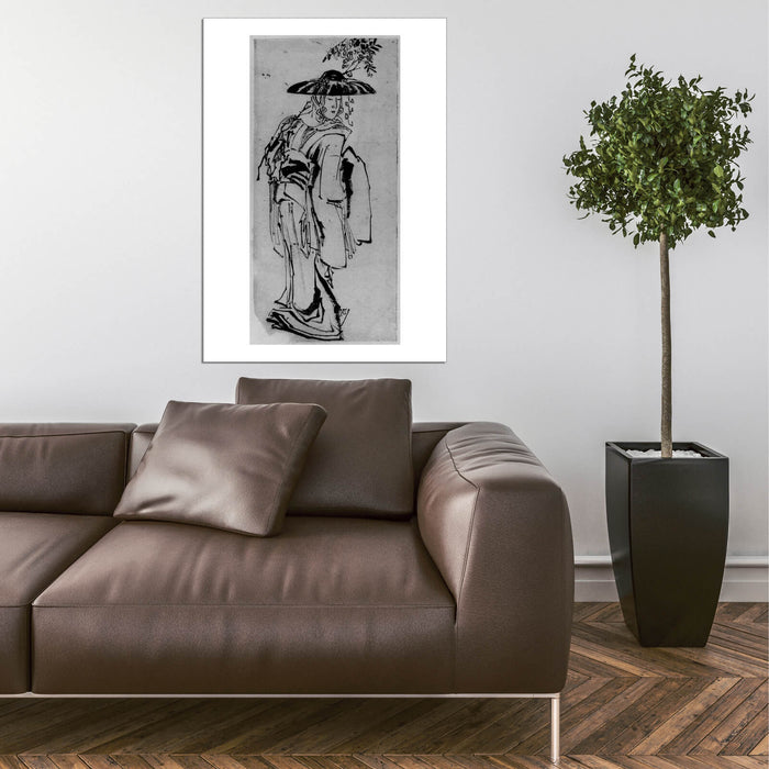 Katsushika Hokusai - Man Walking