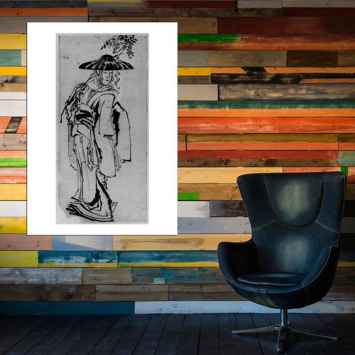 Katsushika Hokusai - Man Walking