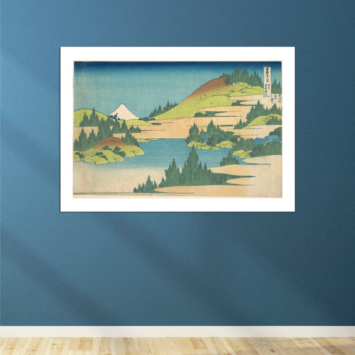 Katsushika Hokusai - Lake at Hakone in Sagami Province