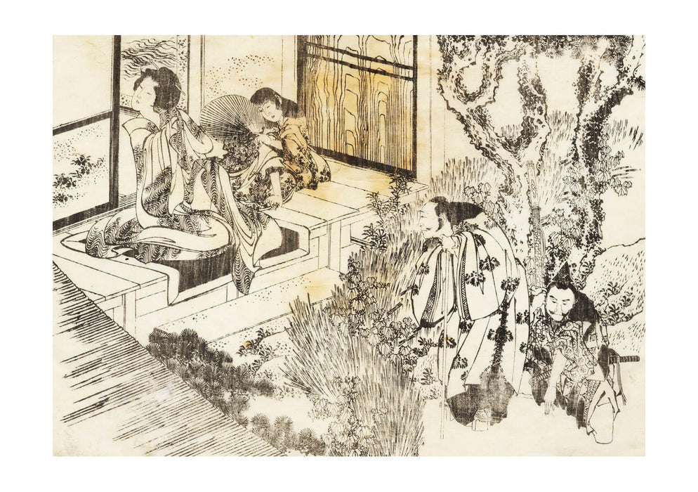 Katsushika Hokusai - Man is Watching a woman