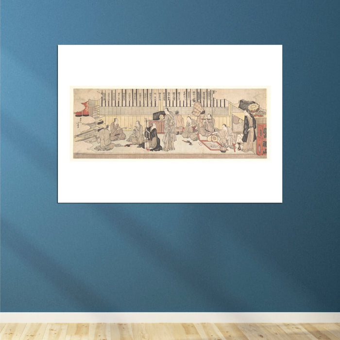 Katsushika Hokusai - Men & Music