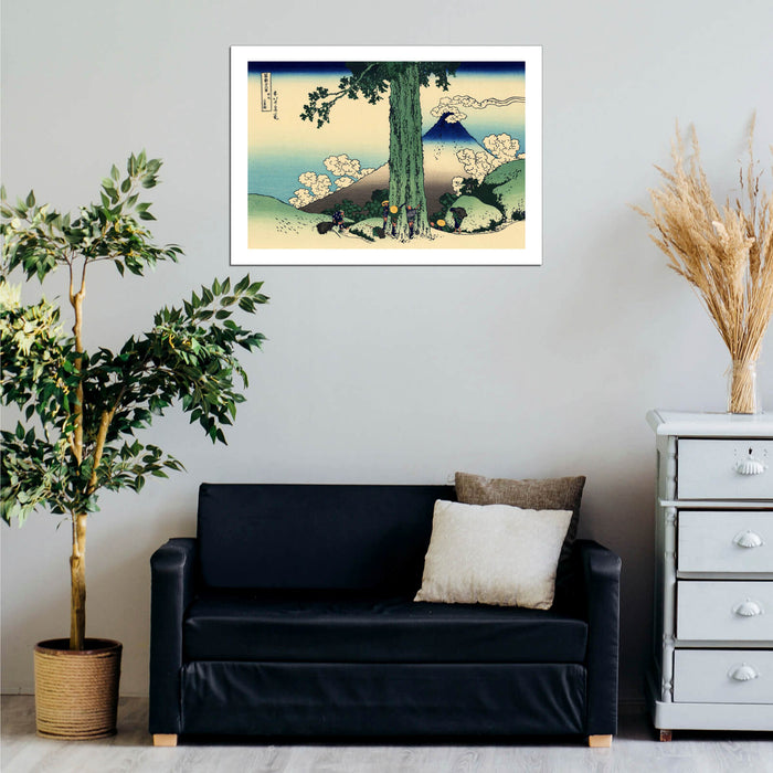 Katsushika Hokusai - Mishima pass in Kai province