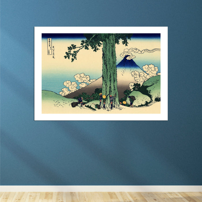 Katsushika Hokusai - Mishima pass in Kai province