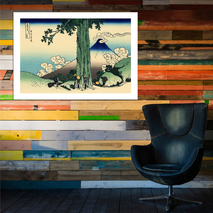 Katsushika Hokusai - Mishima pass in Kai province